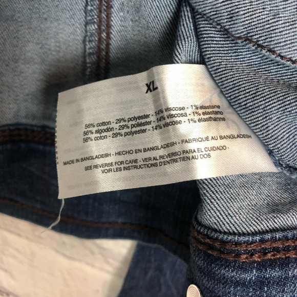 Nine West Jean Jacket Sarah Style Color Groovy Size Extra Large - Picture 7 of 10